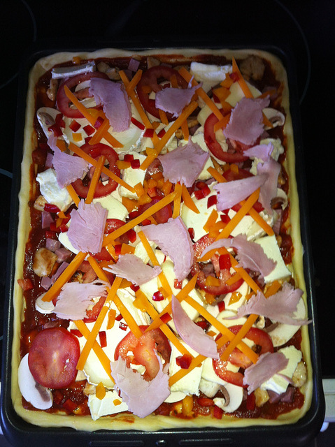 Miam Miam la pizza....