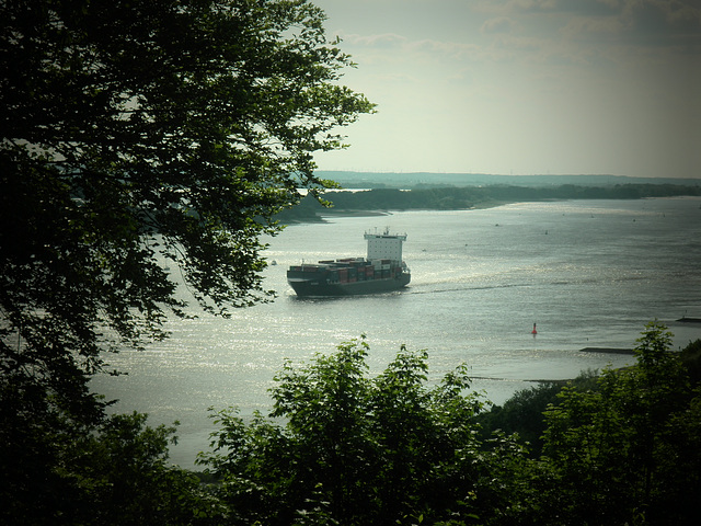 Panorama auf die Elbe - Blankenese