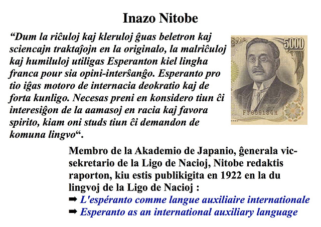 Inazo Nitobe (Japanio, Ligo de Nacioj)-EO
