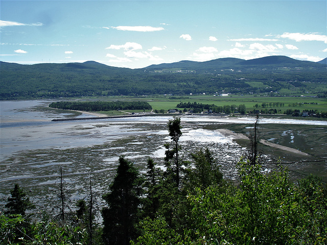 Coup d'oeil hallucinant sur une baie magique (Québec)