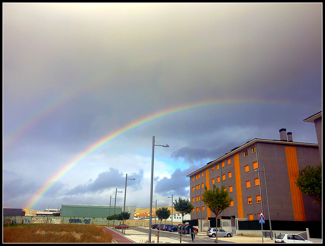 Arco iris en Mutilva Alta.