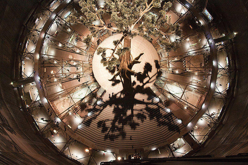20120407 8403RAw [D~OB] Mammutbaum, Ausstellung: Magische Orte - Natur- und Kulturmonumente der Welt, Gasometer Oberhausen
