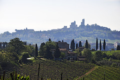 San Gimignano im Dunst