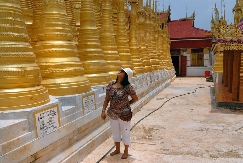 Pagodas at the Inn Dein hill top