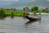 Fishermen traffic on the lake