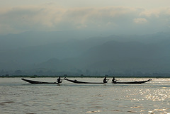 Fishers at the early morning