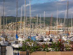 Trieste, port de plaisance.