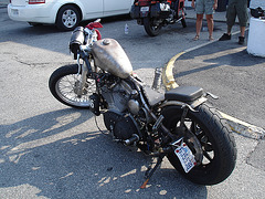 Moto modifiée / Modified homemade motorcycle