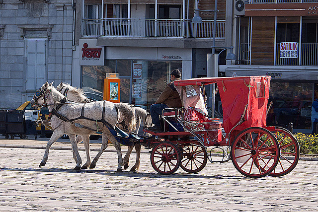 20120316 7814RAw [TR] Pferdekutsche, Izmir, Türkei