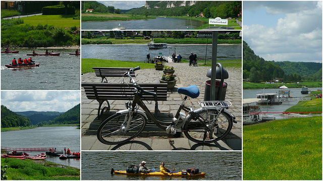 Radtour mit dem E-Bike im Elbtal und der Sächsischen Schweiz      Mai 2012