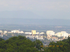 vue d'ensemble de Lyon a partir des monts d'or..