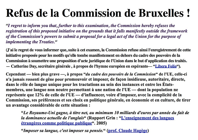 Refus de la Commission de l'UE-1