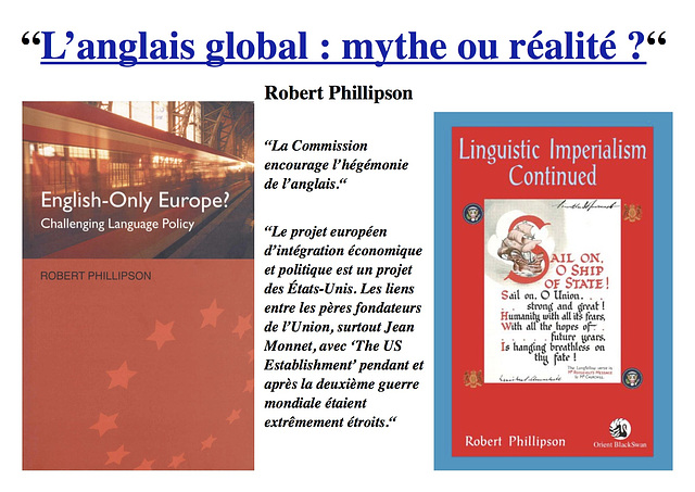 Phillipson-libroj / Livres de Robert Phillipson