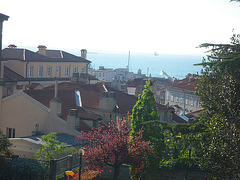 L'Adriatique vue depuis la colline San Giusto.