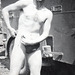 the only way to put on a Dreiecksbadehose!!! July 1943