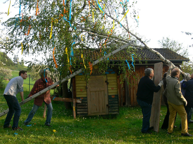 Maibaumaufstellen 2012