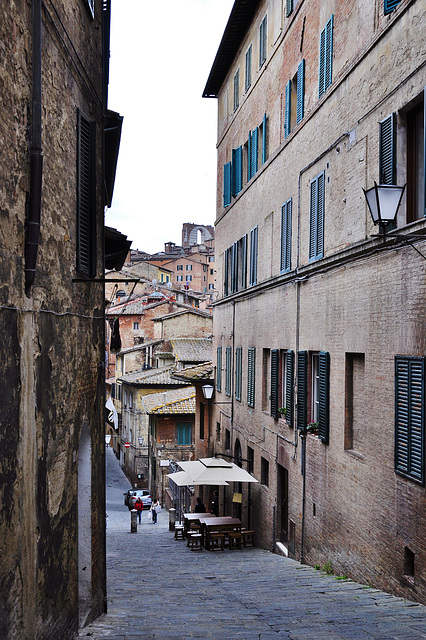 Straßen und Gassen in Siena