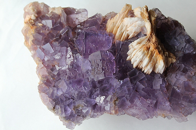 Fluorite violette et Baryte crêtée (3)