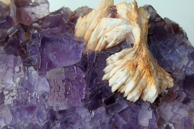 Fluorite violette et Baryte crêtée (4)