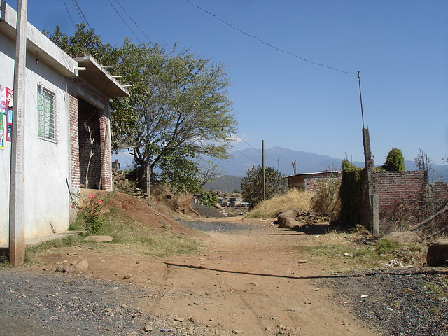 Dans les hauteurs du village /High area of the village.