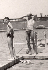handsome swimmer 1940'
