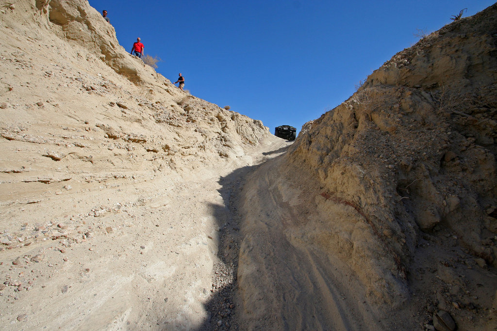Scott's Jeep In A Narrow Slot (3822)