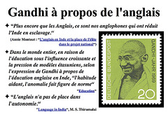 Gandhi à propos de l'anglais (2)