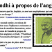 Gandhi à propos de l'anglais (2)