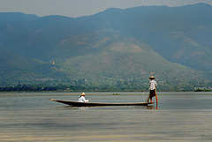 Intha residents on the Inle lake