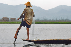 Leg rowing fishers