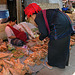 Pa'O woman buying vegetable