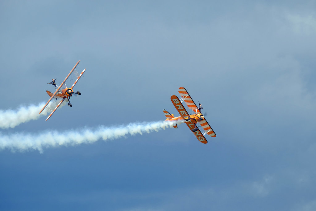 Wings and Wheels Dunsfold August 2014 X-T1 Breitling Wingwalkers 2