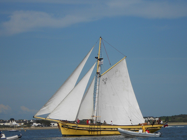 vieux grément à la voile,