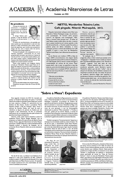 Literato 09 - PÁGINA 05 - ACADEMIA NITEROIENSE DE LETRAS