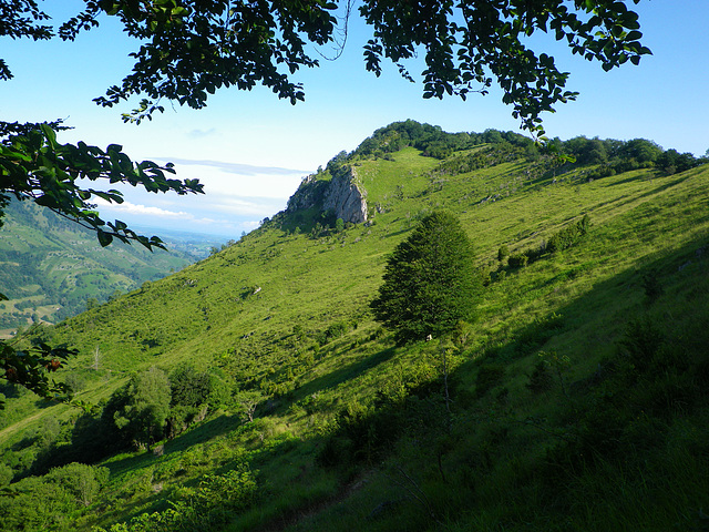 Vers la crète