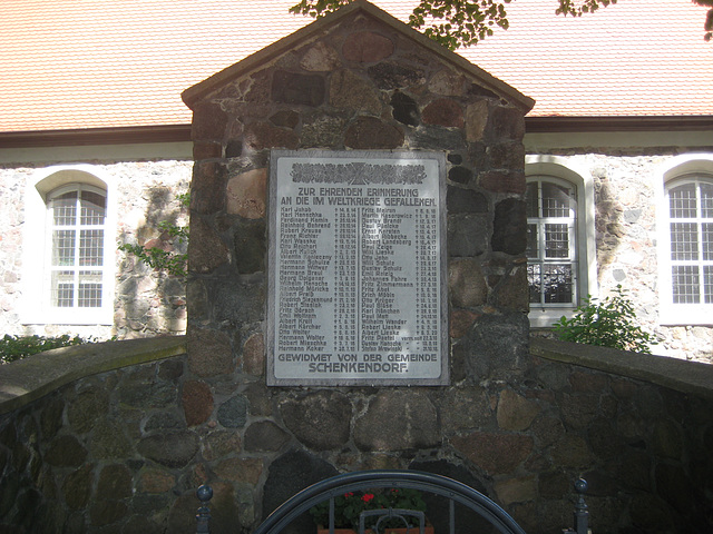 Denkmal 1.Weltkrieg - Schenkendorf/2
