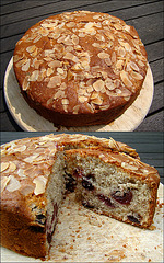 Fresh Cherry Almond Cake