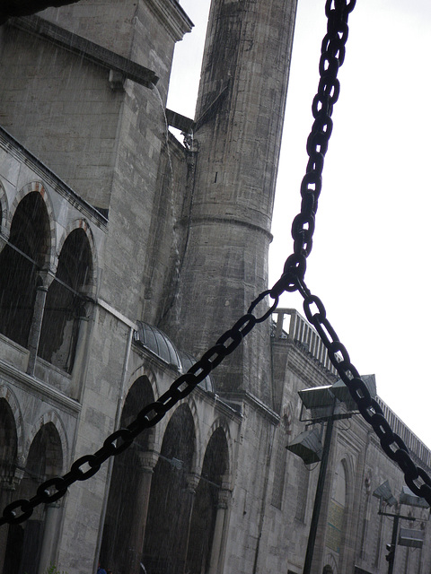 Les gouttières de la mosquée bleue