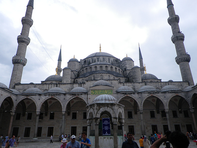 Mosquée bleue : face ouest