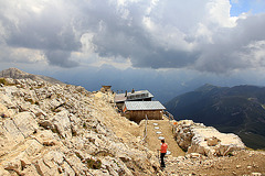 geschafft -  Ziel Pisahütte ist erreicht