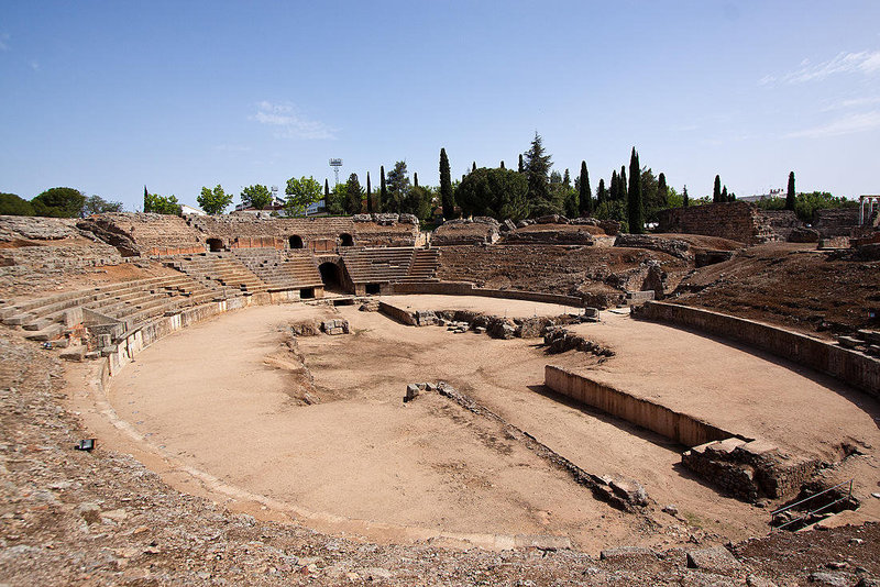 20120510 9472RWw [E] Anfiteatro Romano de Mérida, Extremadura