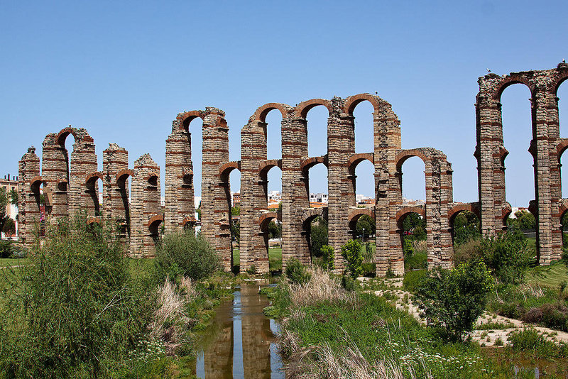 20120510 9471RAw [E] Aquädukt de los Milagros, Rio Albarregas, Merida, Extremadura