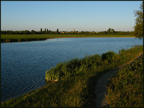 blue Thames in the evening