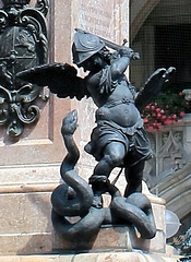 Putte auf der Mariensäule