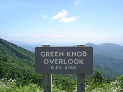 Green knob overlook / Blue Ridge Parway - 14 juillet 2010.