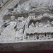 Cathédrale de Sens, fronton : baptème du Christ