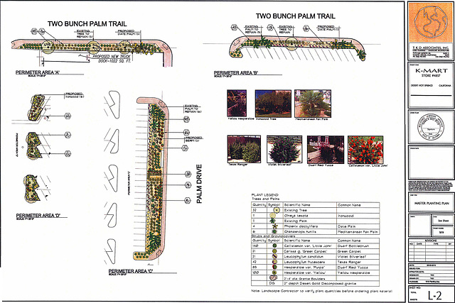 KMart Rio Ranch Landscaping Plan detail