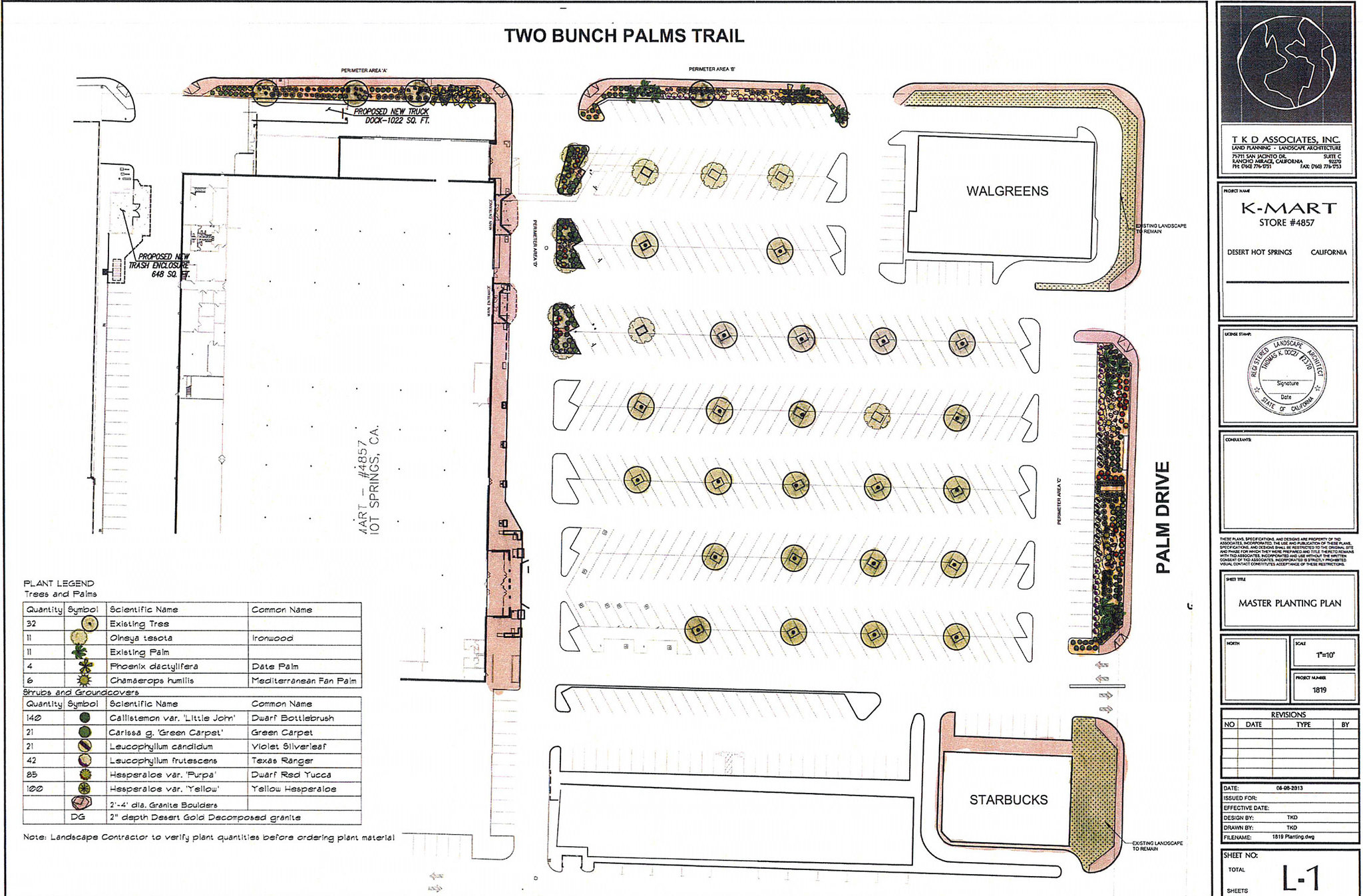 KMart Rio Ranch Landscaping Plan