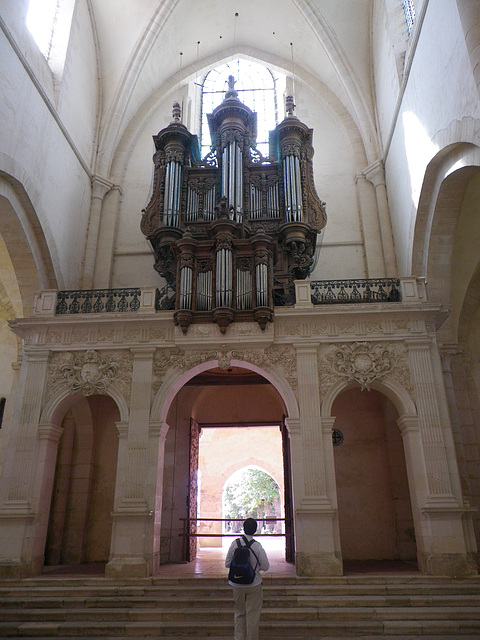 Pontigny, orgue et entrée.