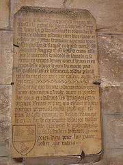 Joigny, donation à l'église Saint-Thibaut.